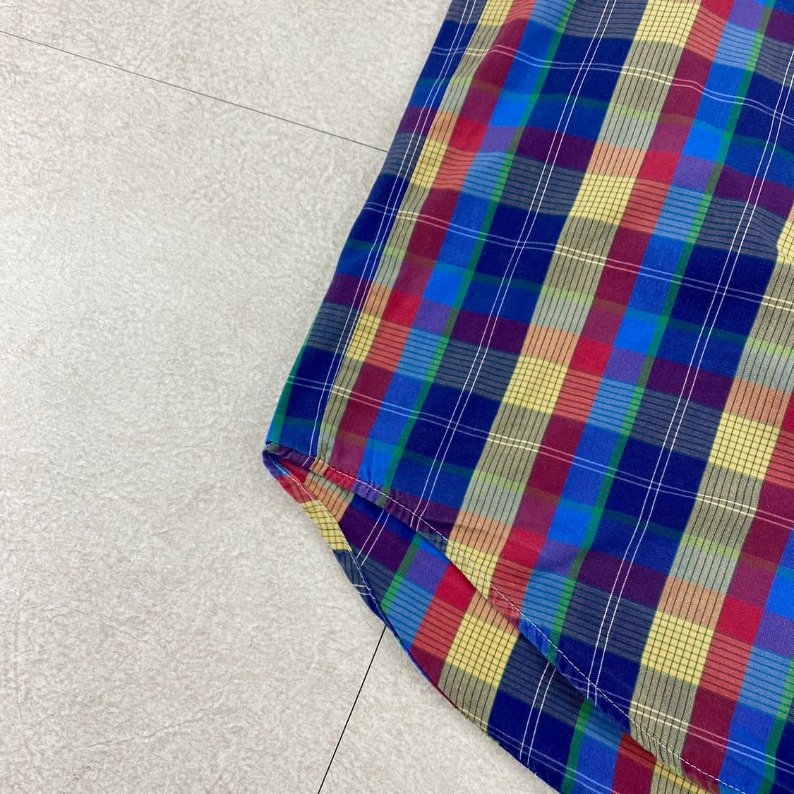 90s 스투시 포켓 체크 하프 셔츠 (103) 상품이미지5