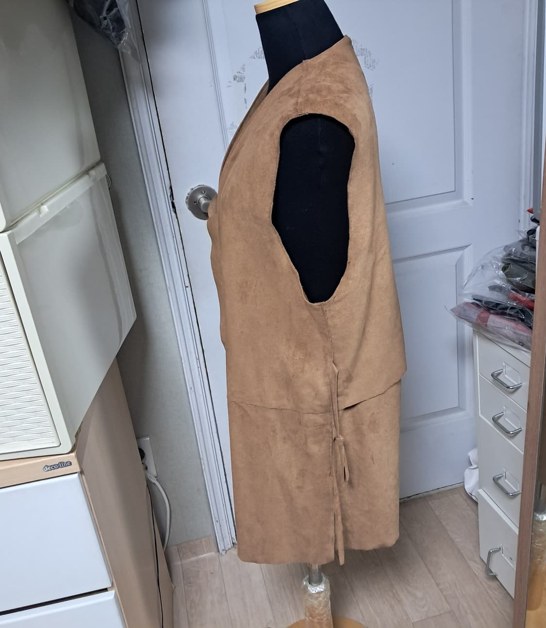 스텔라매카트니 페이크스웨이드 롱 베스트 55~66 상품이미지2