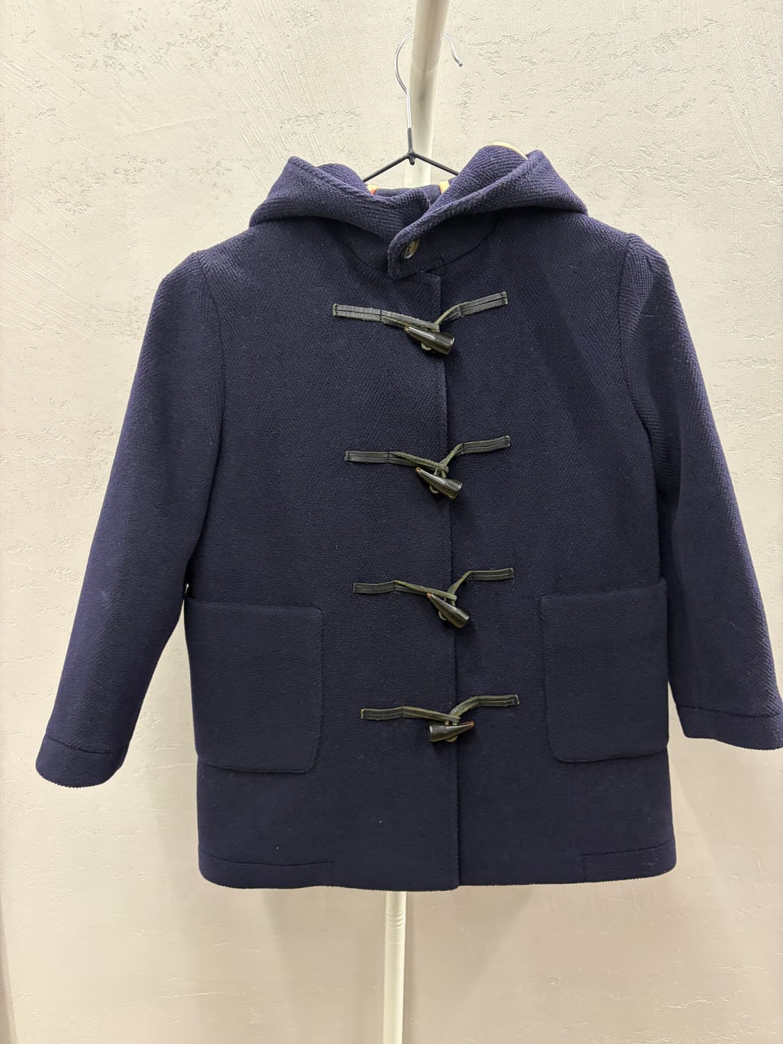 버버리 네이비색 후드 더플코트 6Y 상품이미지2