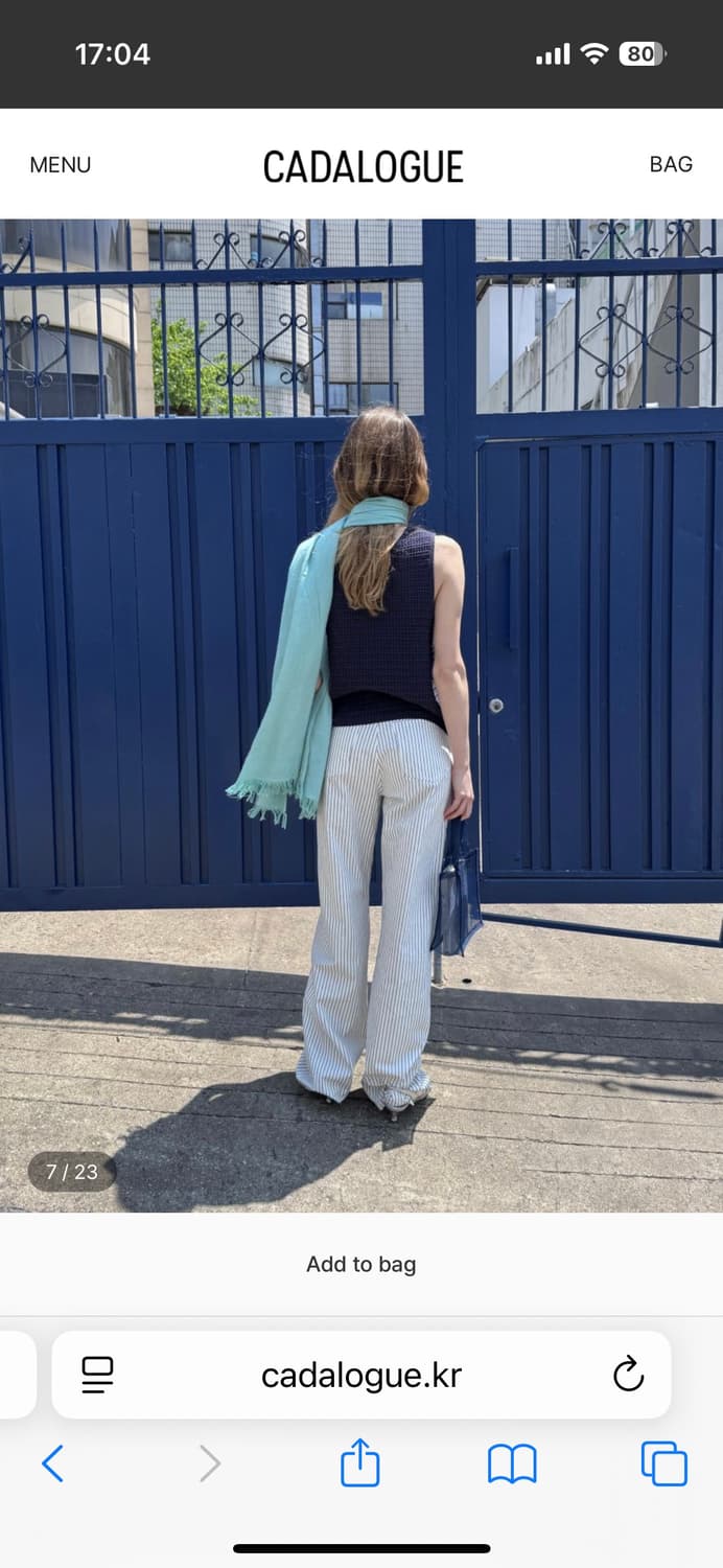 cadalogue sailor pants 카달로그 / 얼바닉 lfm 낫띵 상품이미지3