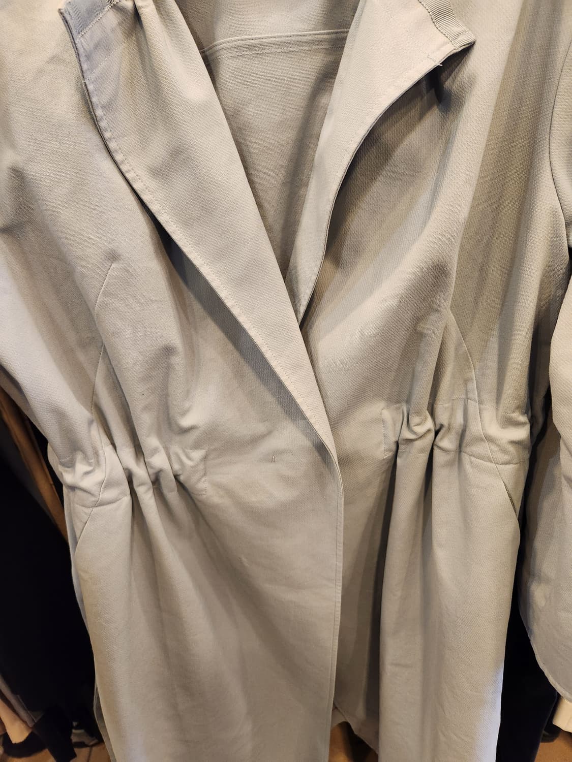 MINE 마인 하늘색 롱코트 상품이미지4