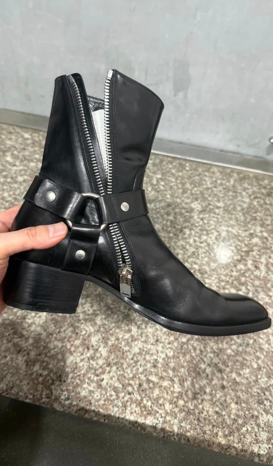 생로랑 13fw 에디슬리먼 바이시클 하네스 부츠 상품이미지4