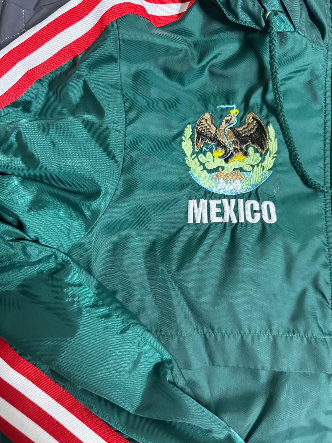 아디다스 멕시코 국대 하이넥 후드 윈드브레이커 바람막이  상품이미지2