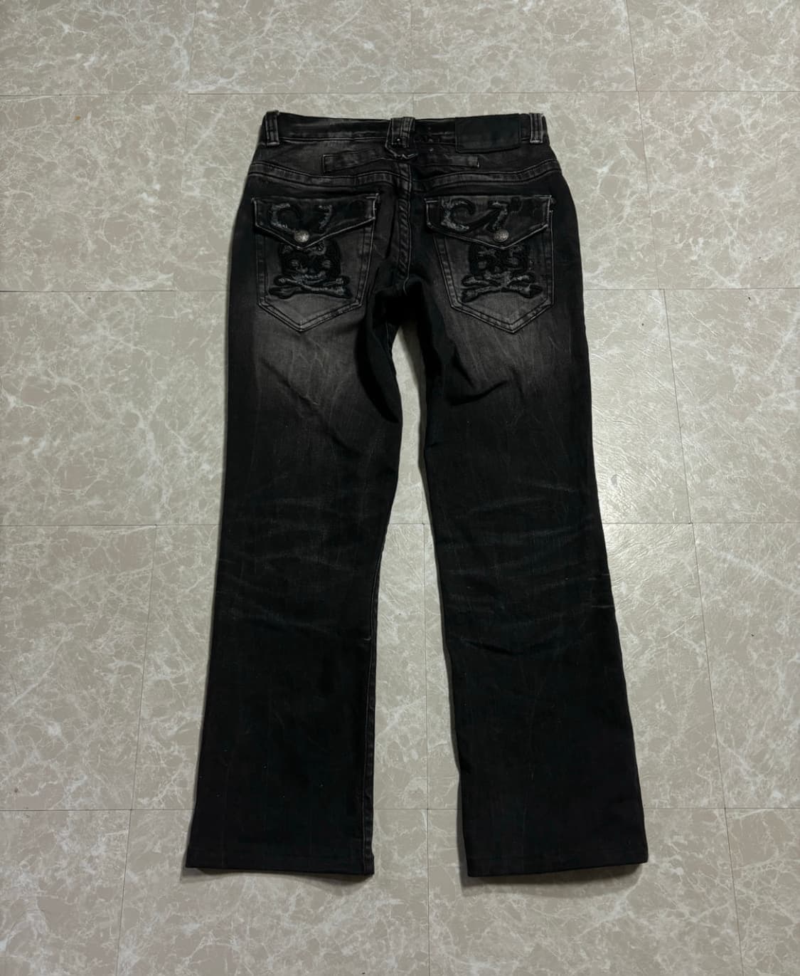 CLOUD72 Skull PatchWork Punk Pants 상품이미지2