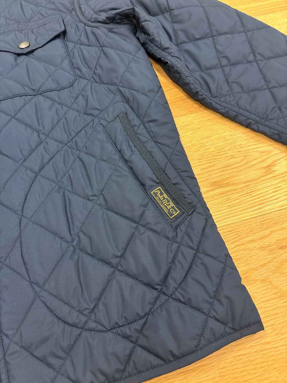 폴로 퀼팅자켓 m사이즈 상품이미지3