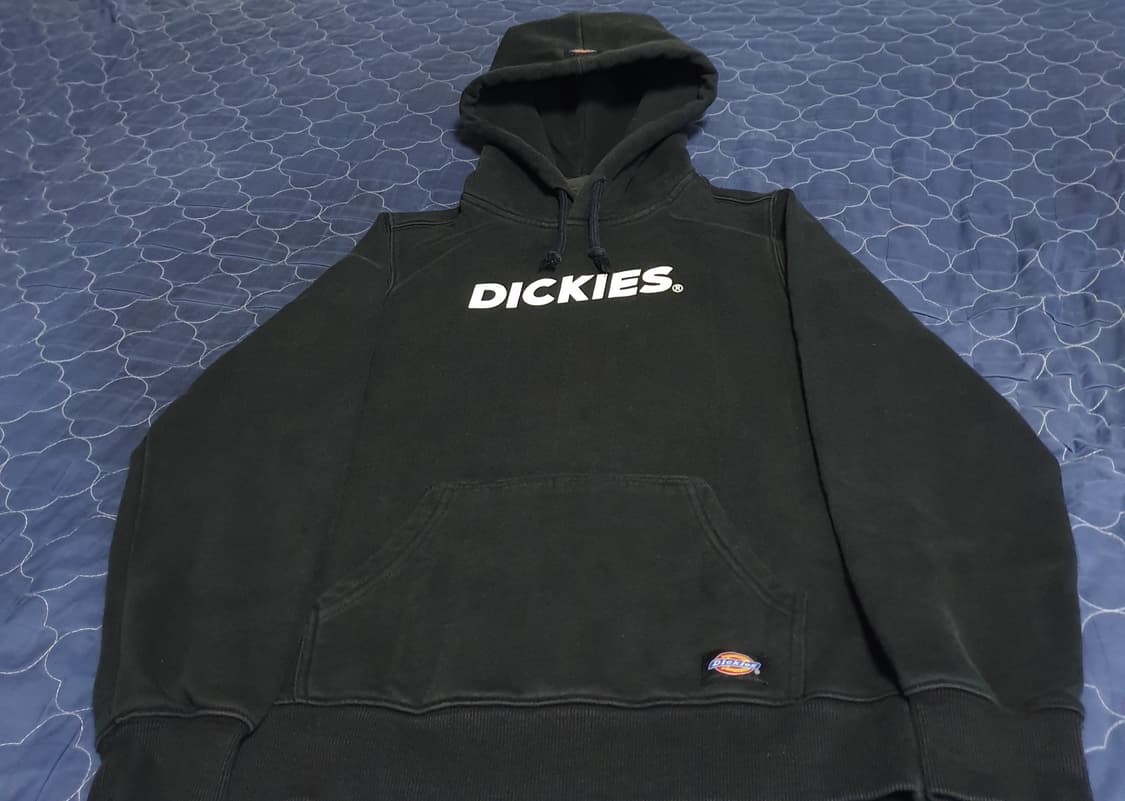 디키즈 레터링 로고 후드티 블랙 (S) 상품이미지1