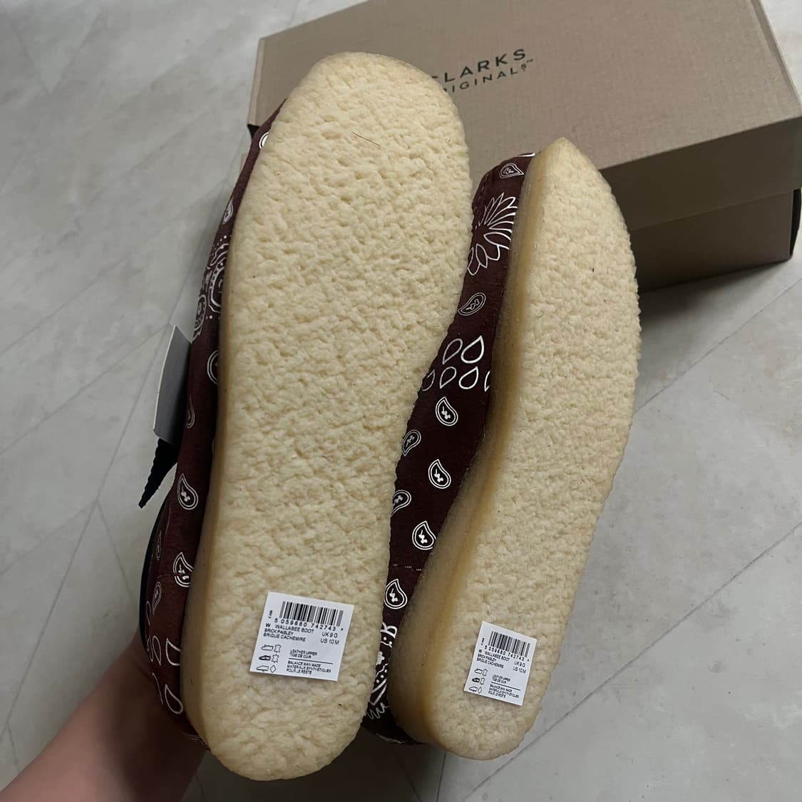 [새상품]클락스 왈라비 부츠 브릭 페이즐리 260 270 280 상품이미지7