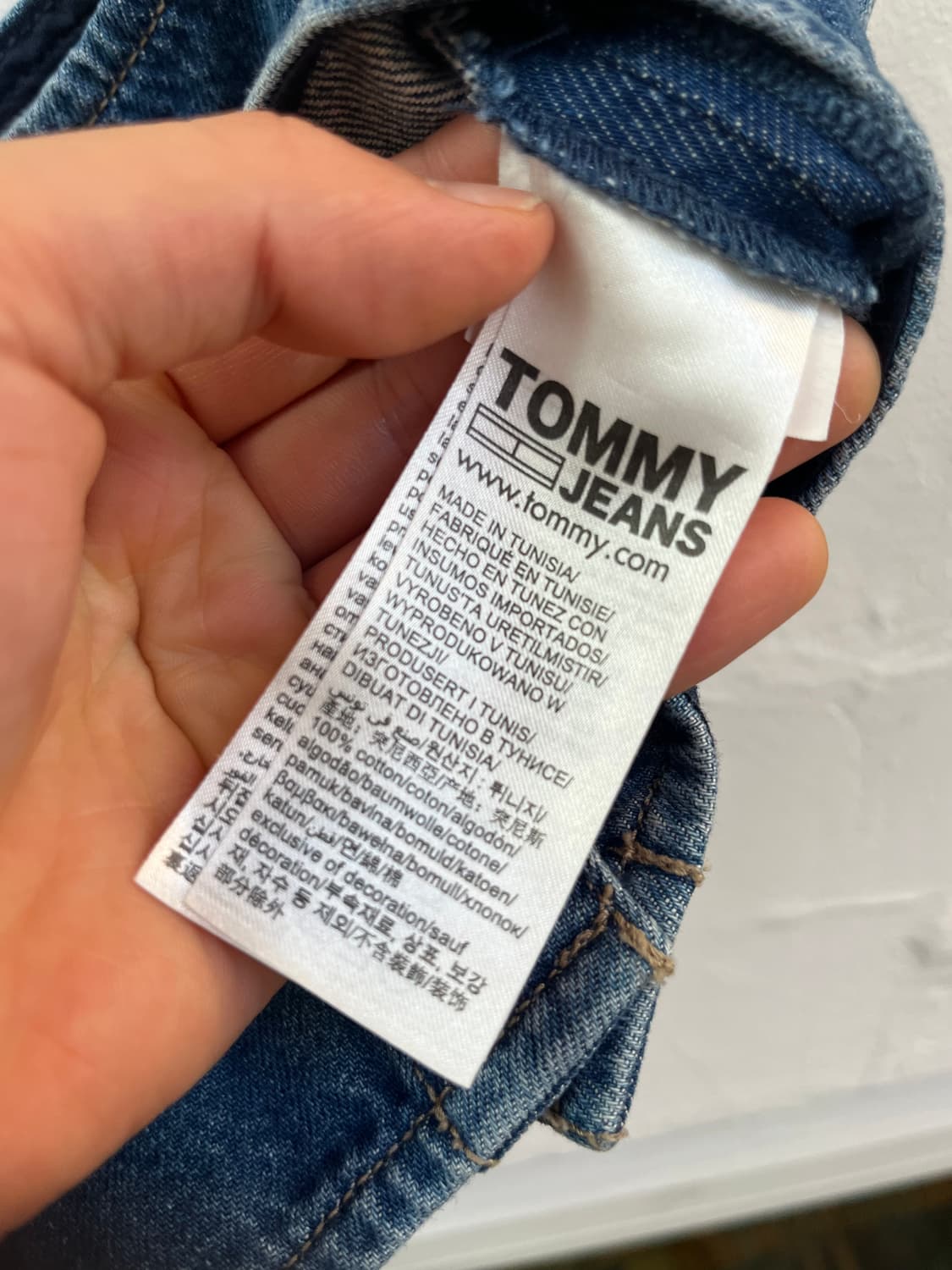 Tommy jeans 데님 탑 S/P 상품이미지3