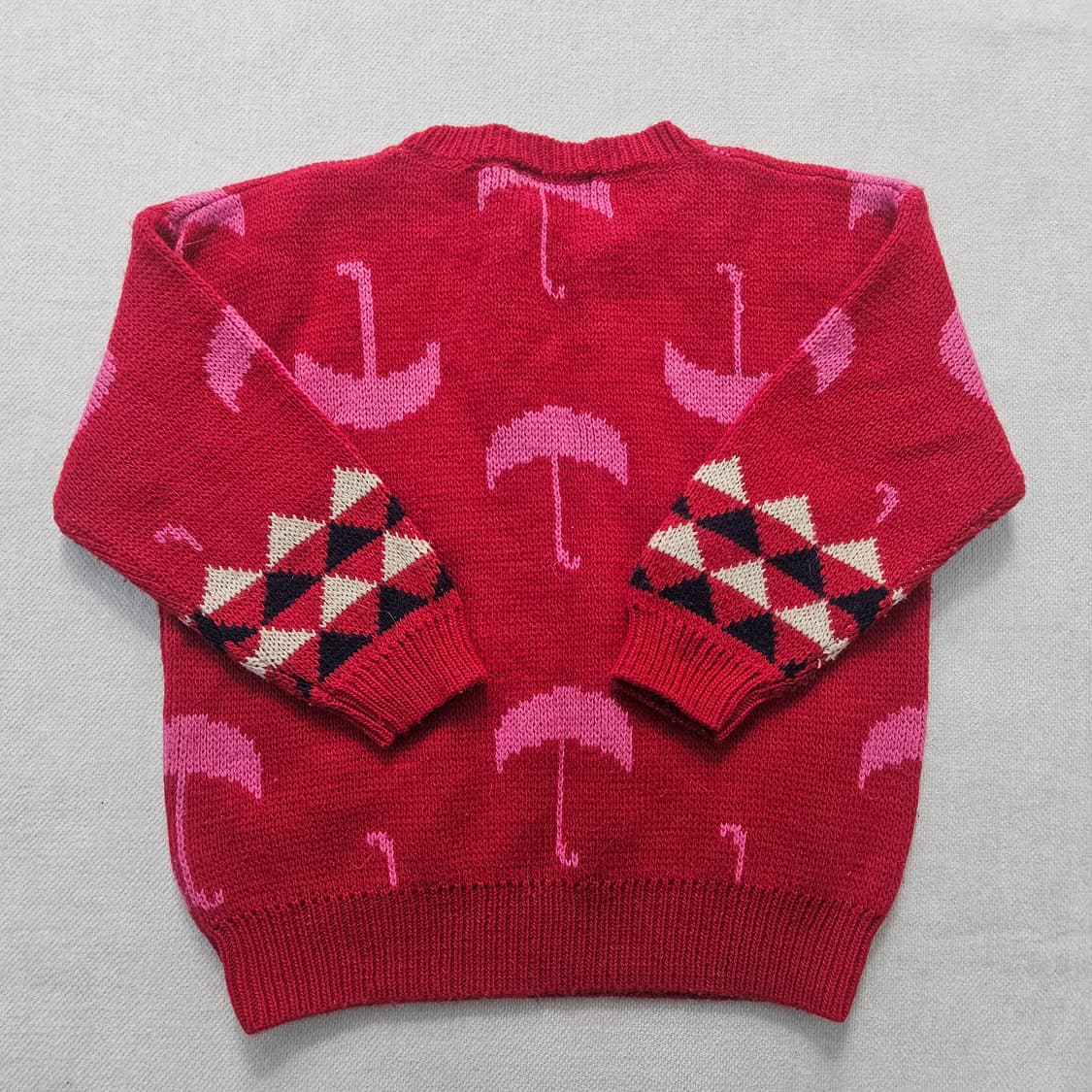 110 보보쇼즈 키즈 레드 긴팔 니트 0310Y 상품이미지2