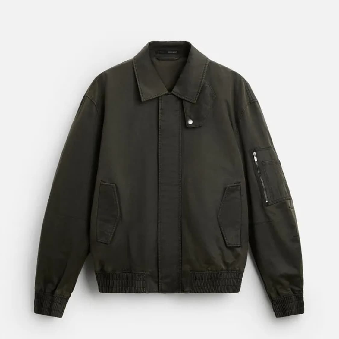 자라 봄버 자켓 카키 [XL] 상품이미지1
