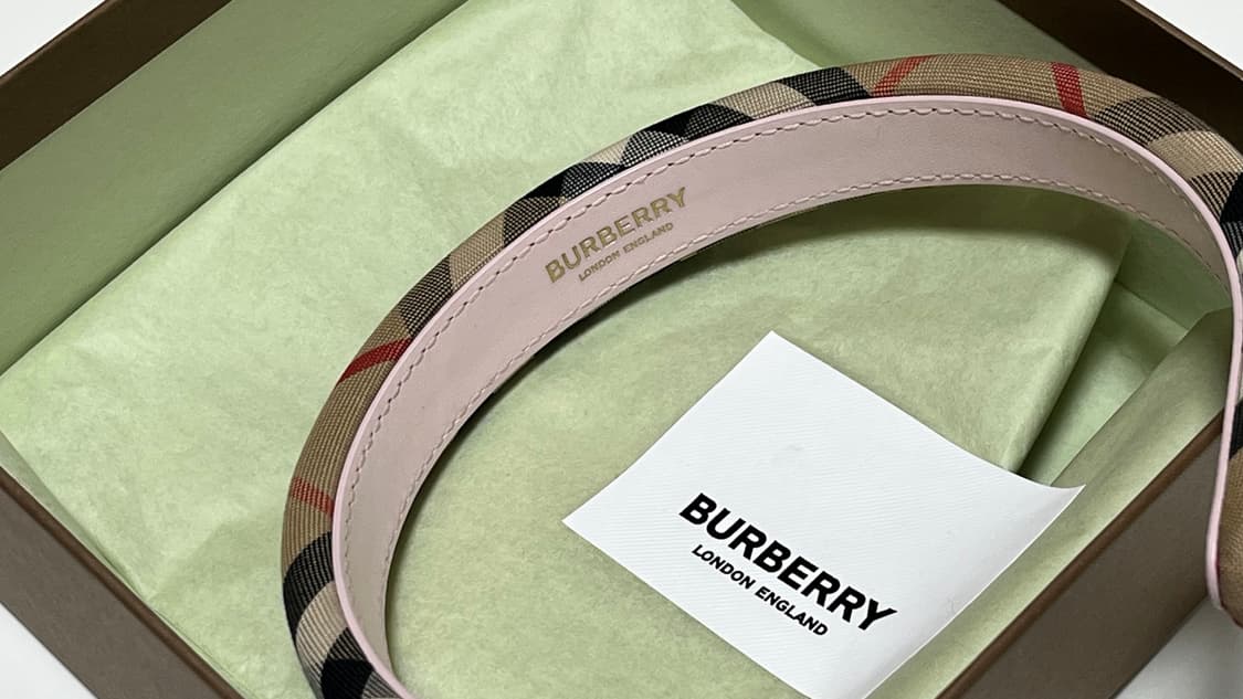 새상품 | 버버리 체크 헤어밴드 상품이미지3