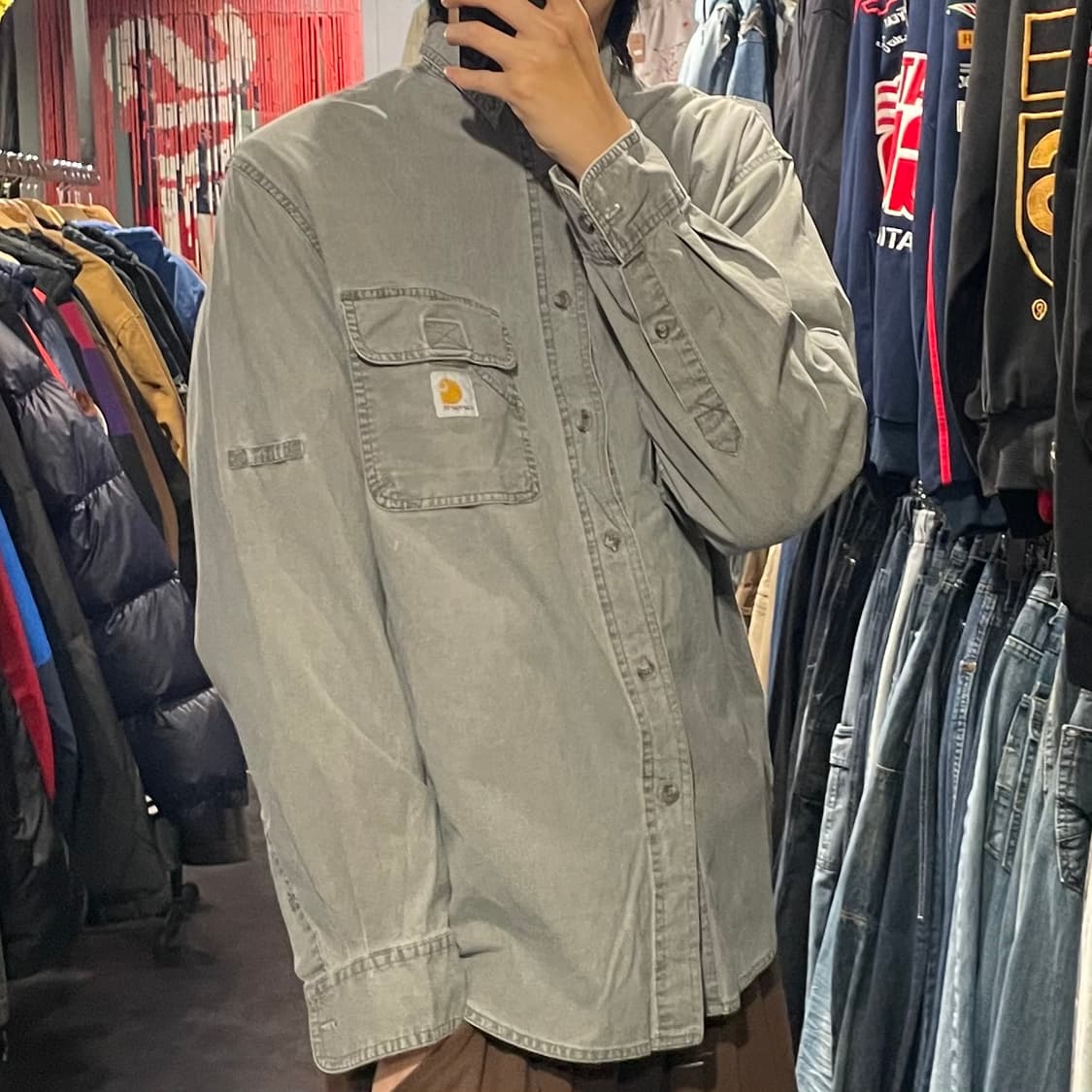 [IM] carhartt 칼하트 그레이 긴팔셔츠 상품이미지5