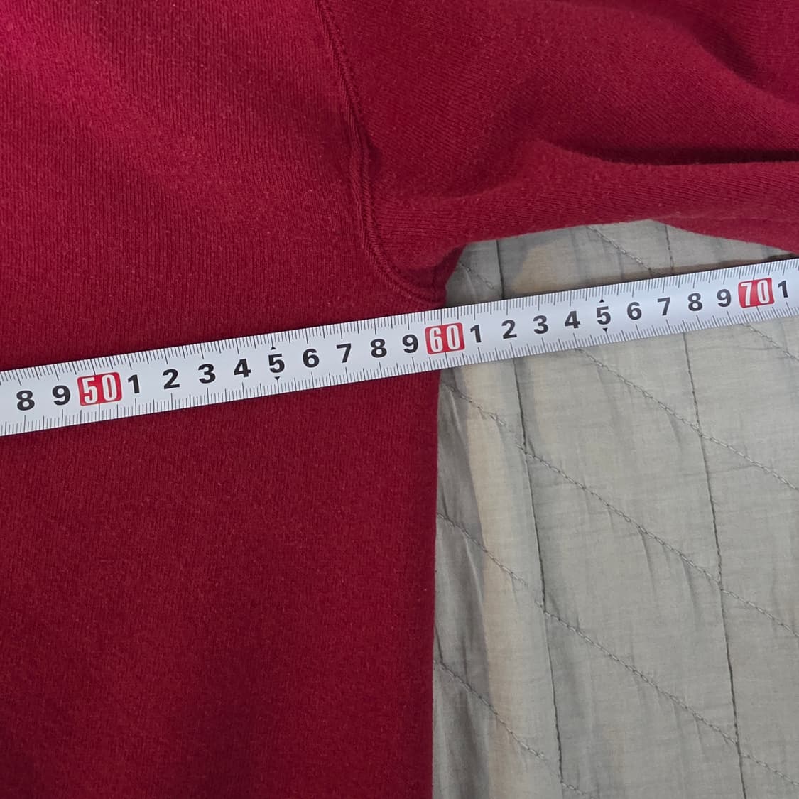 [XL] 90s 빈티지 러셀 애슬레틱 후드 집업 페이디드 레드/버건디 상품이미지7