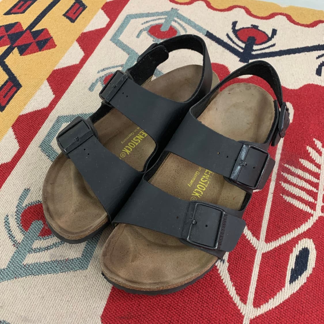 245 버켄스탁 밀라노 블랙 샌들 상품이미지1