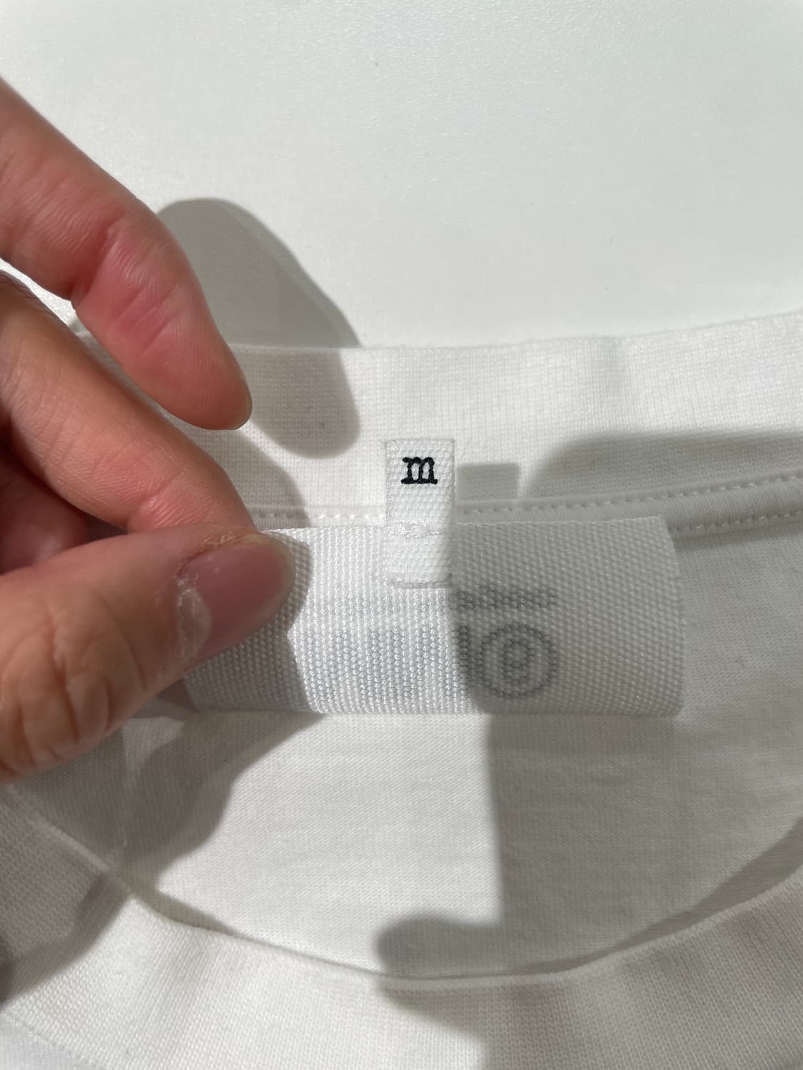 mm6 메종 마르지엘라 화이트 리버스 코튼 하프 롱 원피스 상품이미지8