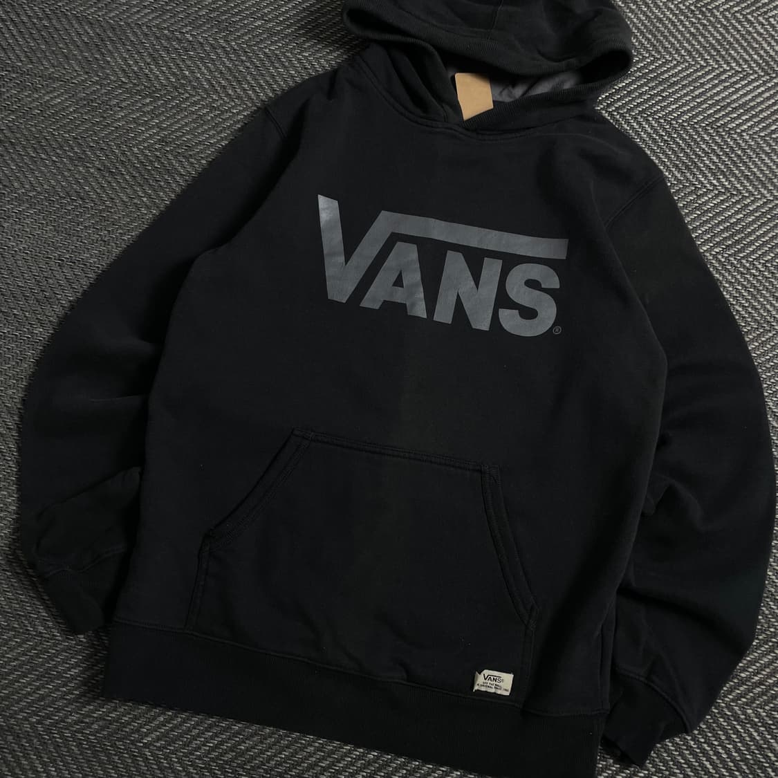 반스 빅로고 박시핏 후드 티셔츠 블랙o 4979 상품이미지2