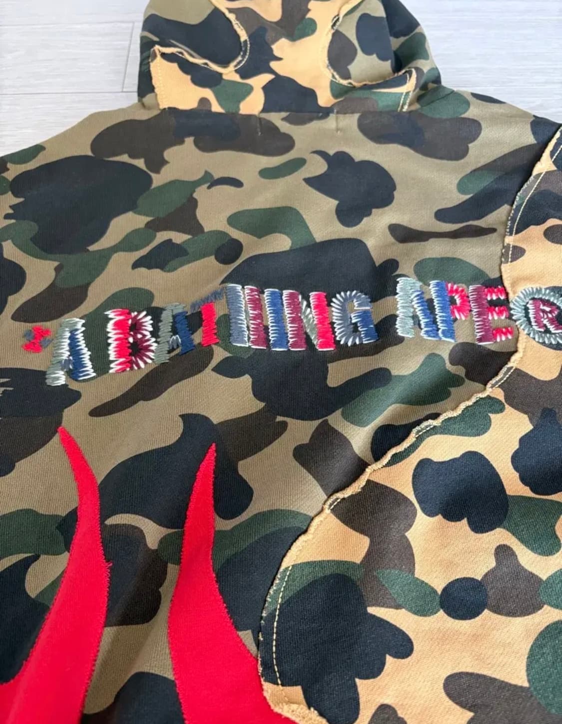 베이프 업사이클 카고 후드 (M) 상품이미지8