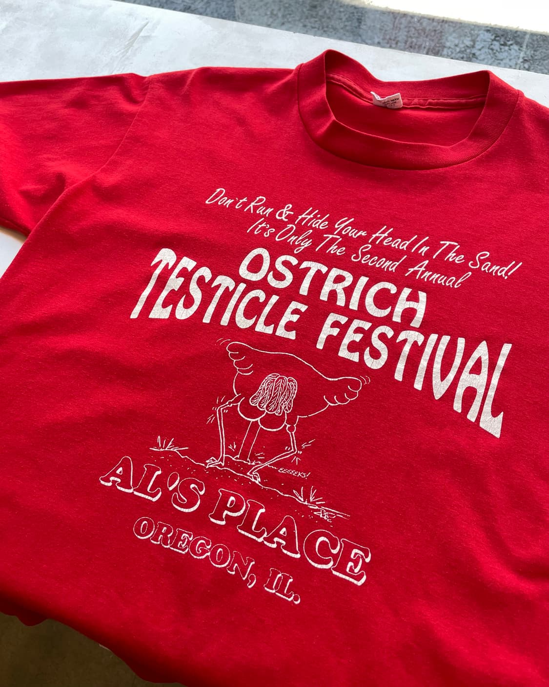 80’s "Ostrich Testicle Festival” T-shirt 상품이미지5