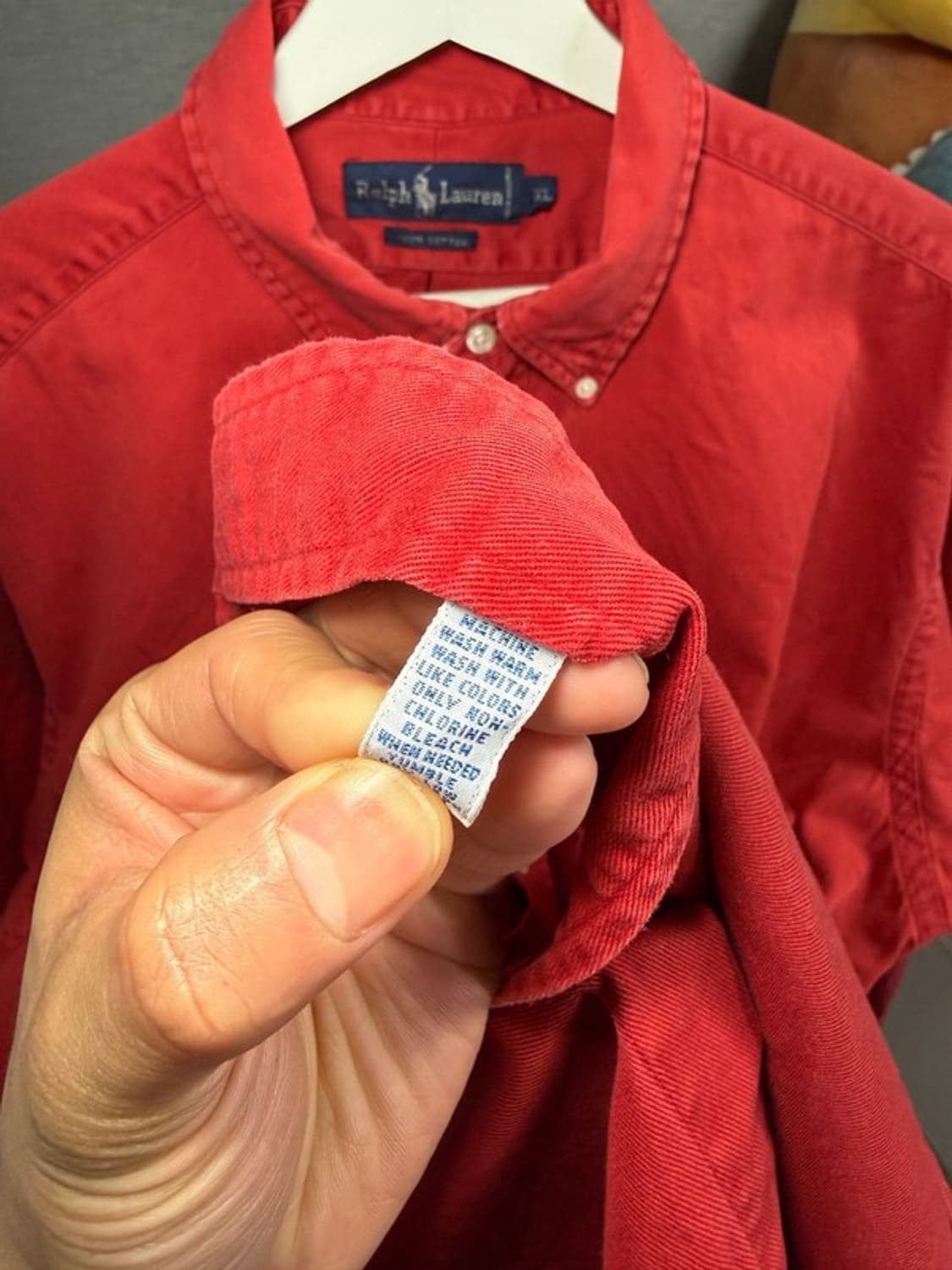 RALPH LAUREN 랄프로렌 셔츠 레드 XL 상품이미지9