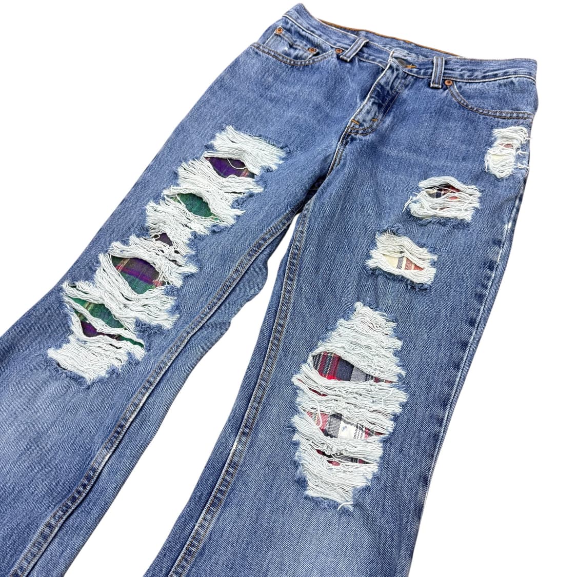 리바이스 517 90‘s 데미지 패치 세미부츠컷 데님팬츠 상품이미지6