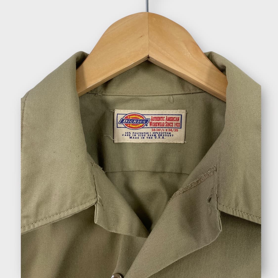 디키즈 베이지 워크셔츠 L-XL  상품이미지4