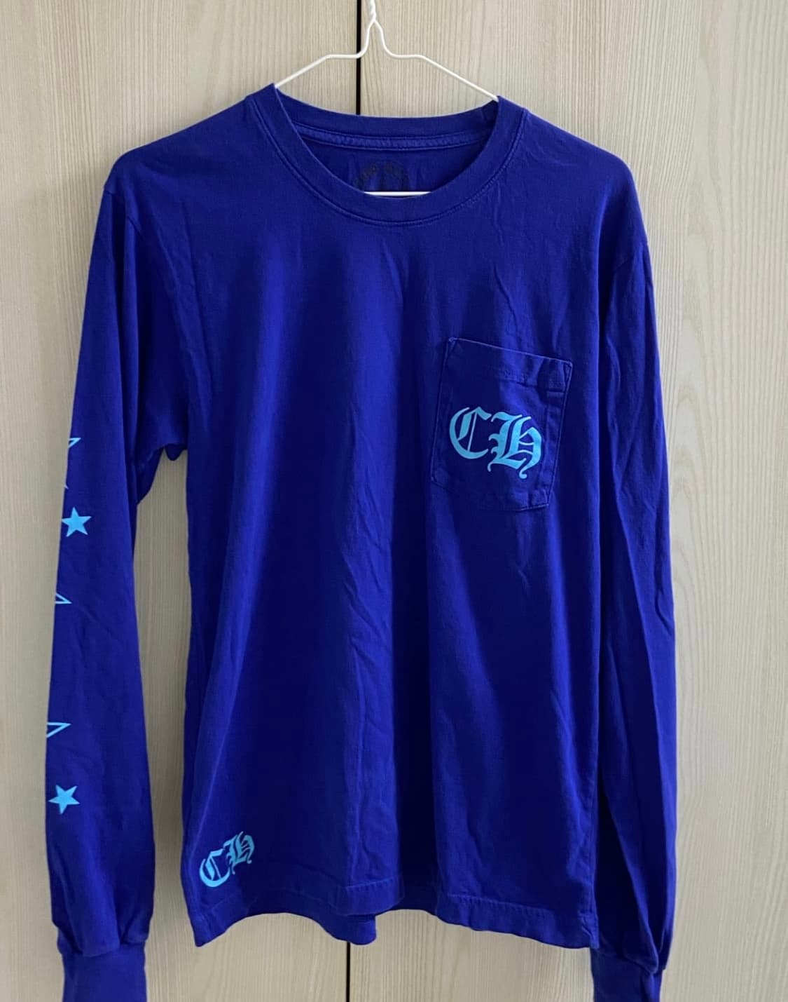 크롬하츠 블루 스타 롱슬리브 M 사이즈 상품이미지1
