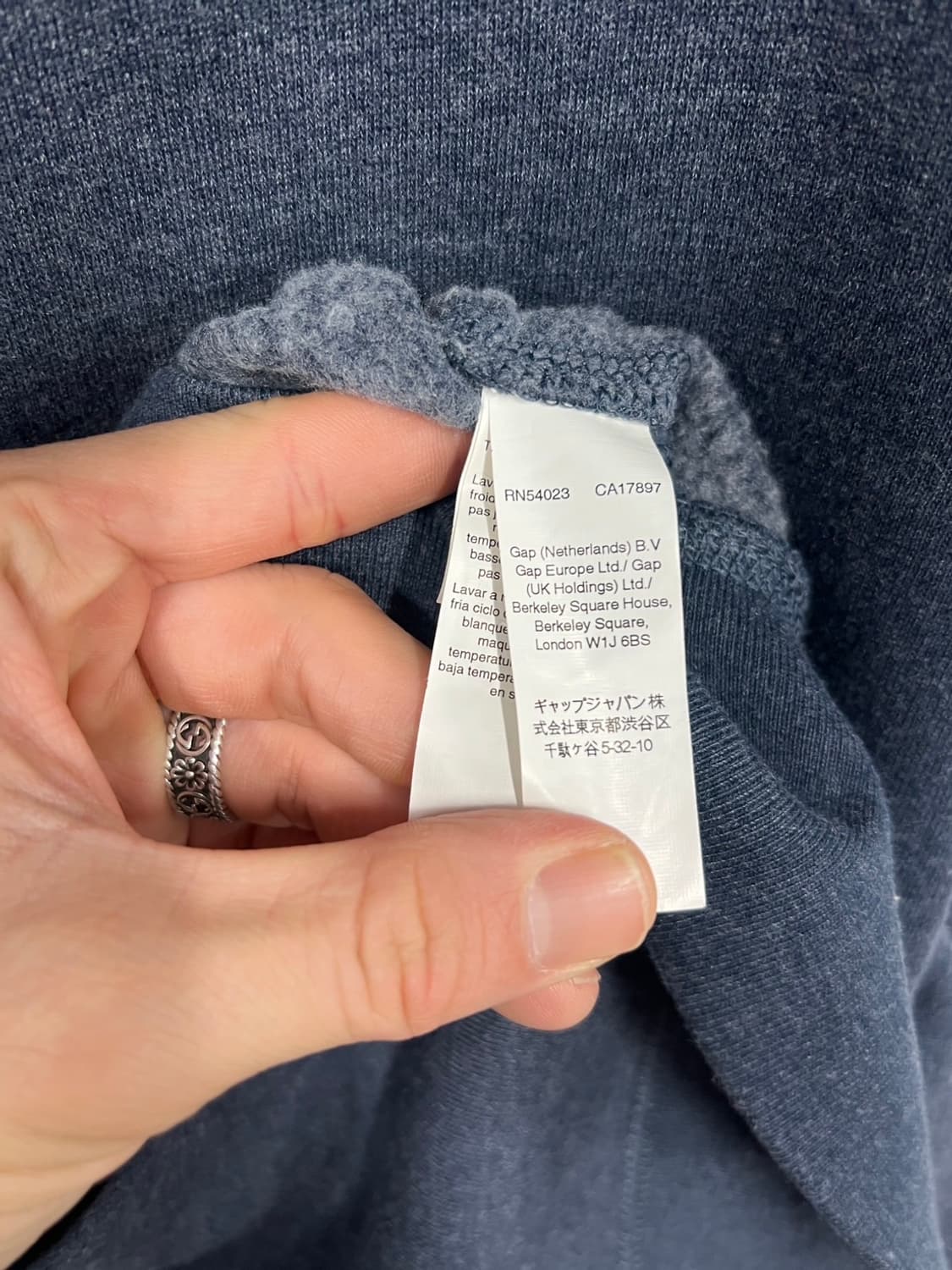 GAP 갭 레터링 빅로고 풀 후드집업 상품이미지4