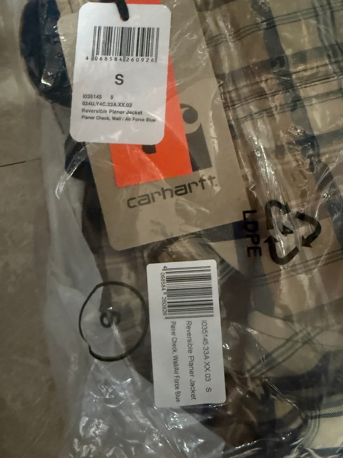 S사이즈 칼하트WIP 리버시블 플래너 자켓 상품이미지2