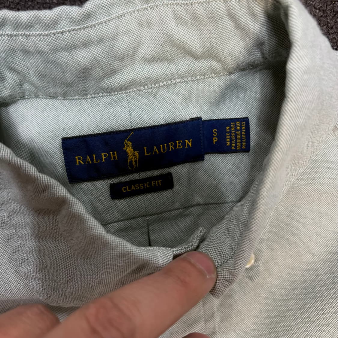 폴로 클래식핏 솔리드 셔츠 S 상품이미지5