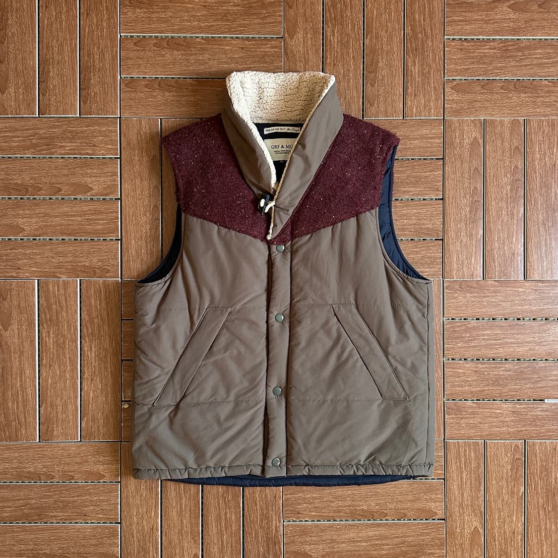 Grf&mg padded button-up vest  상품이미지2