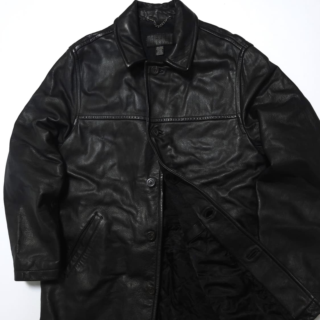 제이크루 J.CREW 00s 리얼 레더 카코트 가죽 자켓 상품이미지3