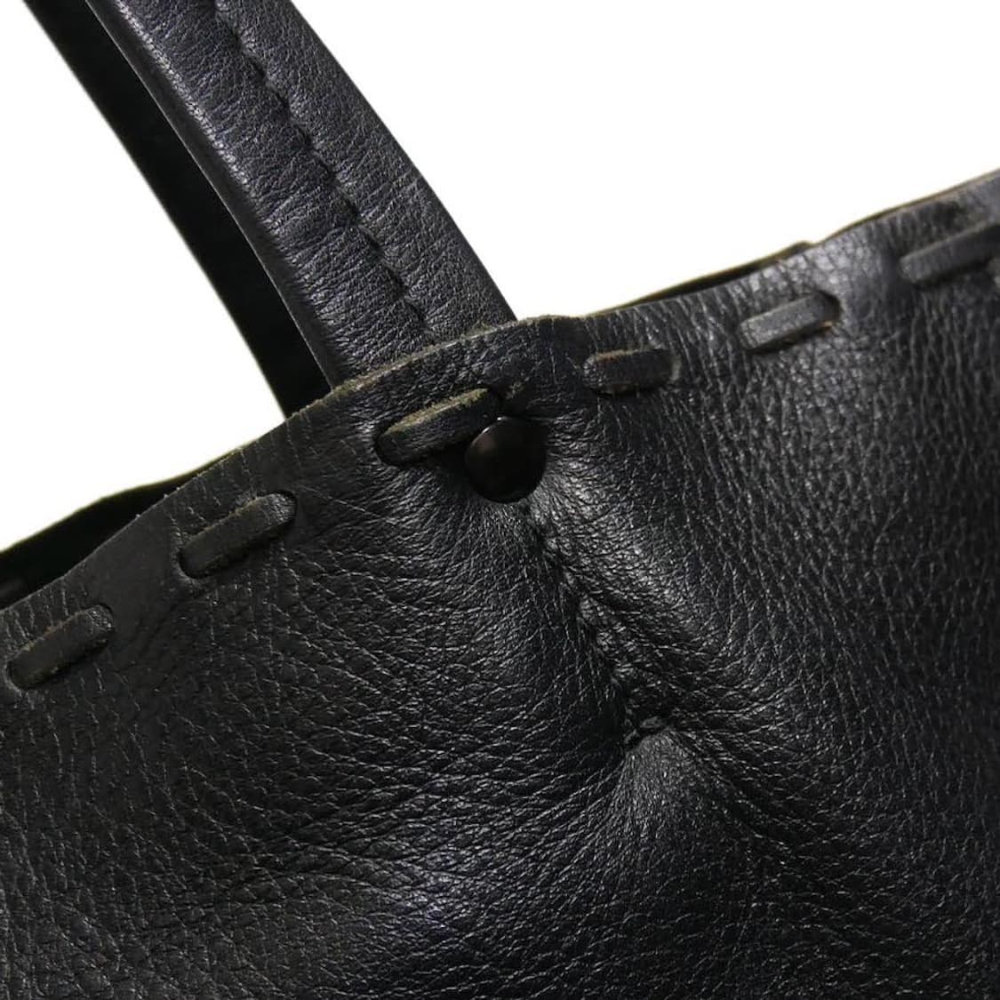 요지 야마모토  FEMME 소가죽 토트백 블랙 상품이미지6