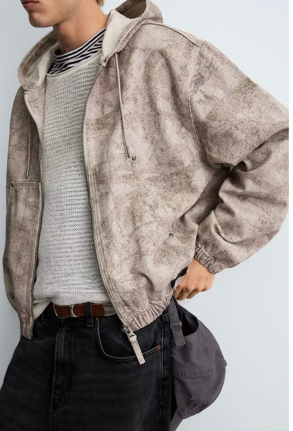 자라 워싱 후드 점퍼 상품이미지1