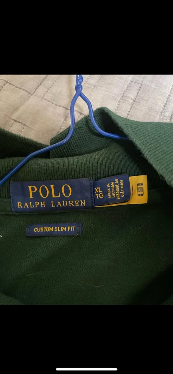 폴로 랄프로렌 긴팔 폴로셔츠 그린 상품이미지2