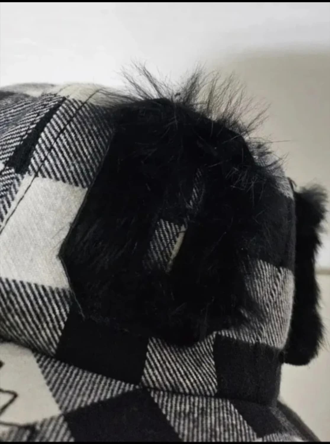 Lucky & Chouette 체크 퍼 모자 새제품 FREE 상품이미지4