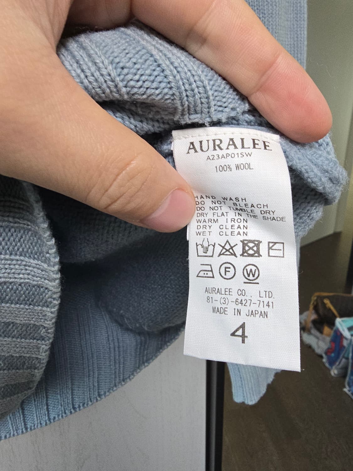 AURALEE WASHED FRENCH MERINO KNIT 상품이미지4