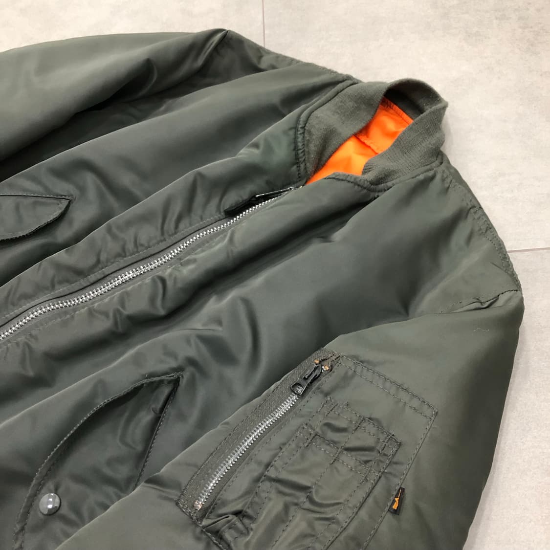 알파인더스트리 ma-1 마원 미국 usa 항공점퍼 자켓 M 상품이미지2