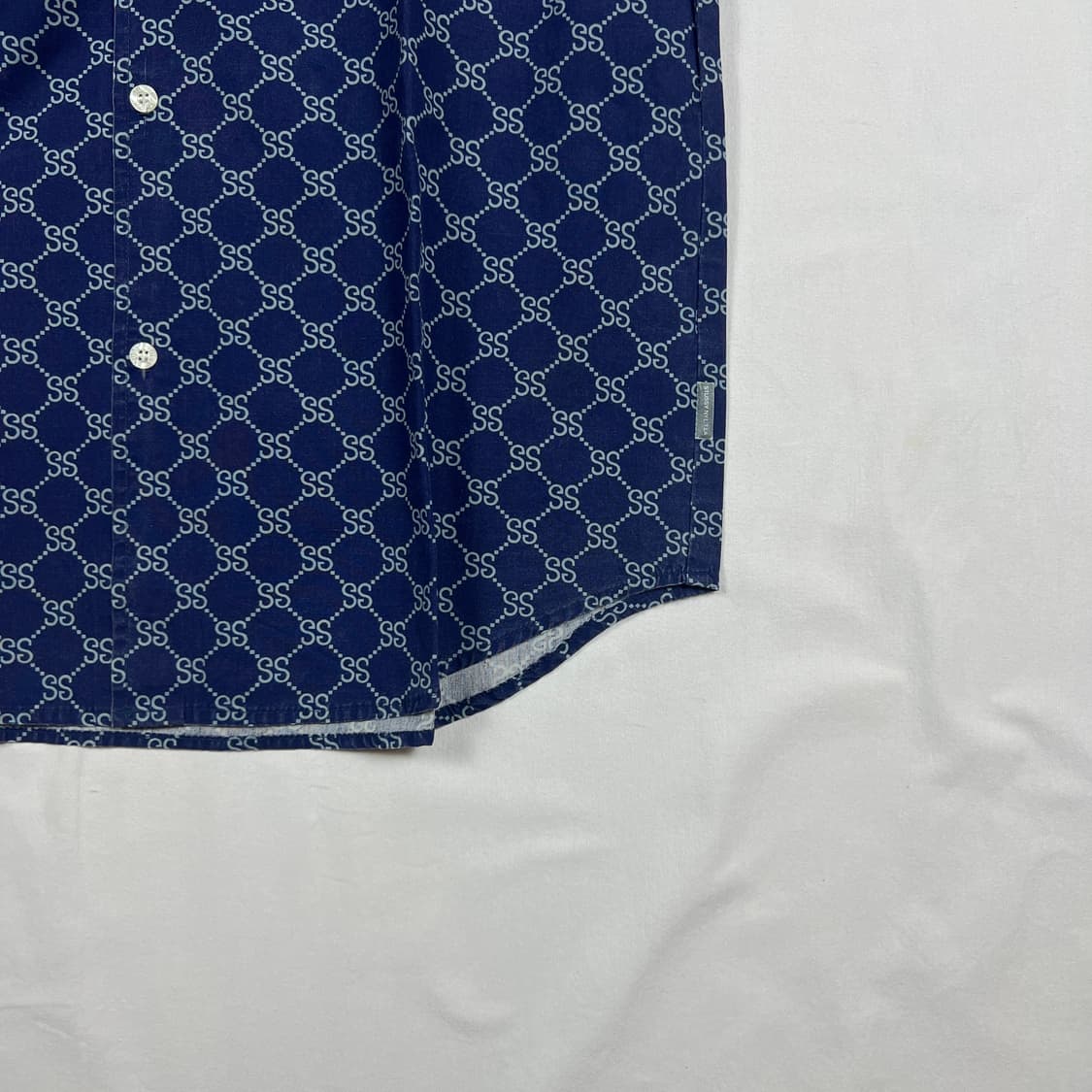 90‘s 스투시 stussy 구찌 모노그램 패러디 ss 로고 반팔셔츠 상품이미지4