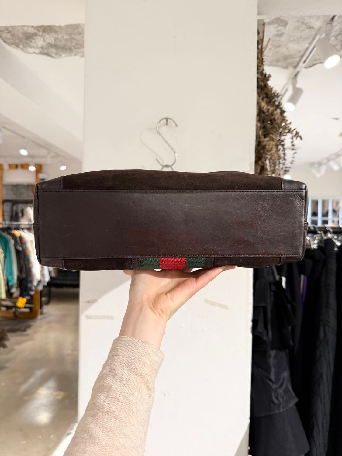 구찌 브라운 오피디아 스웨이드 토트백 상품이미지6