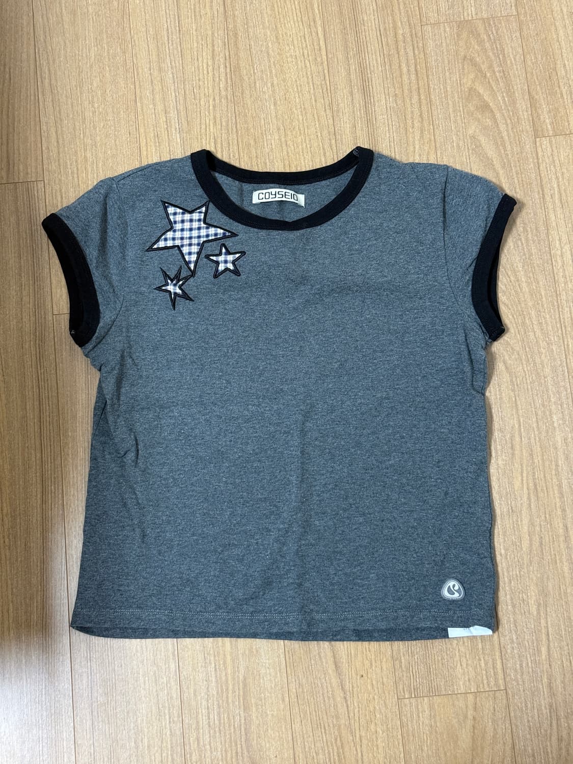 코이세이오 TRIPLE STAR RINGER TEE DARK GREY 상품이미지2