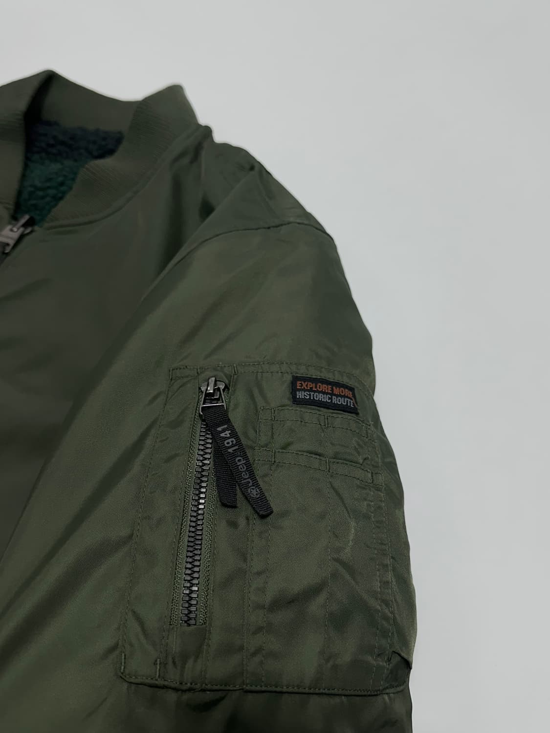 Jeep 지프 리버서블 뽀글이 ma1 항공점퍼 상품이미지5