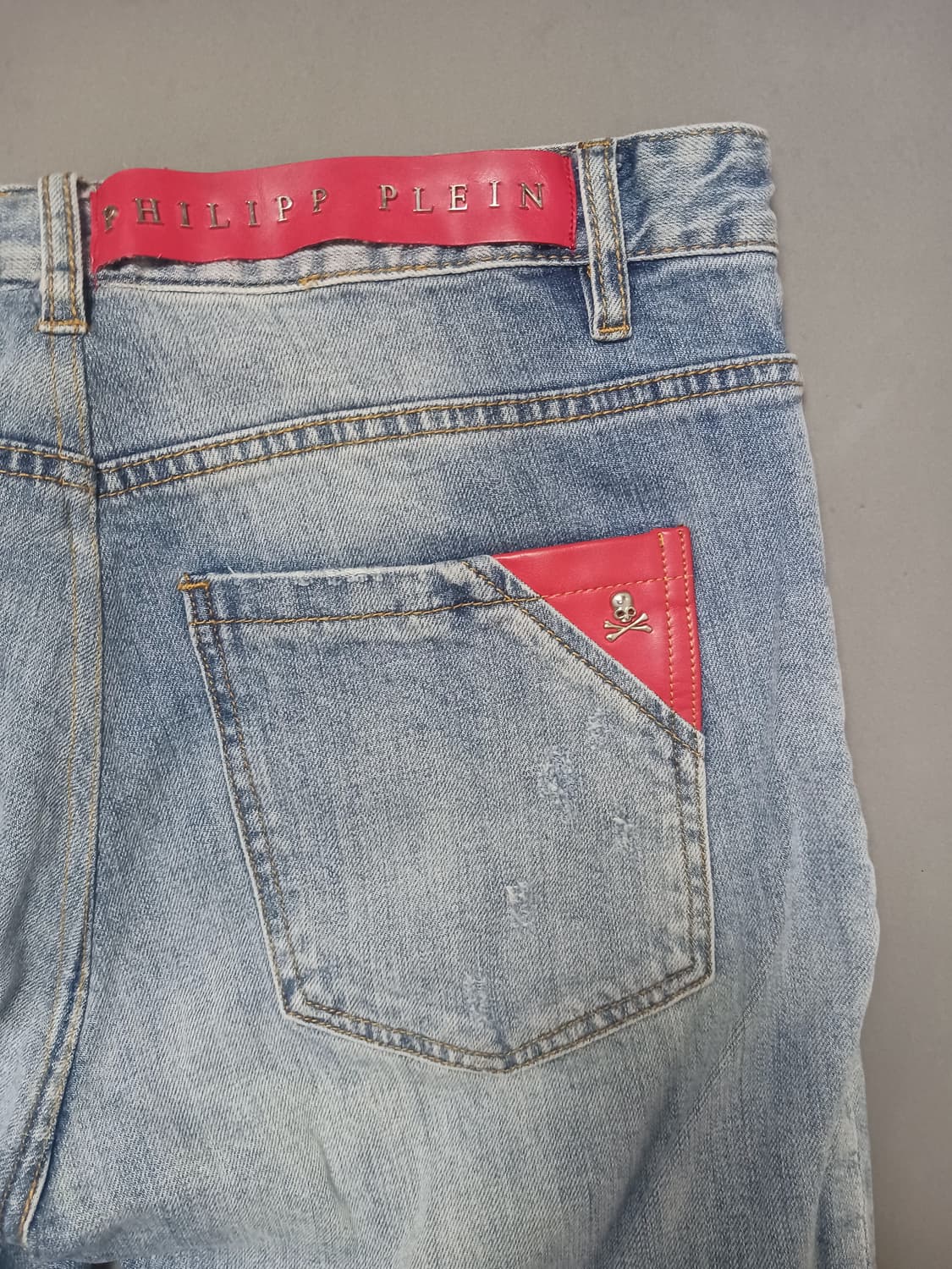 [34] 필립플레인 데미지 워싱 스트레이트진 청바지 상품이미지9