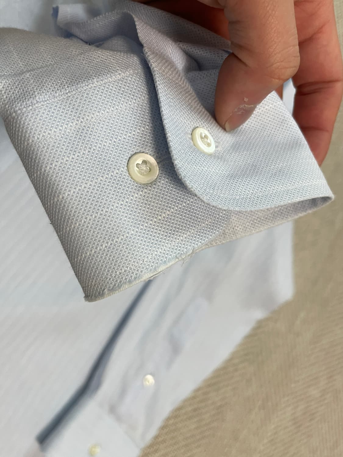 지방시 스카이블루 스트라이프 비즈니스 셔츠  J03647 상품이미지5