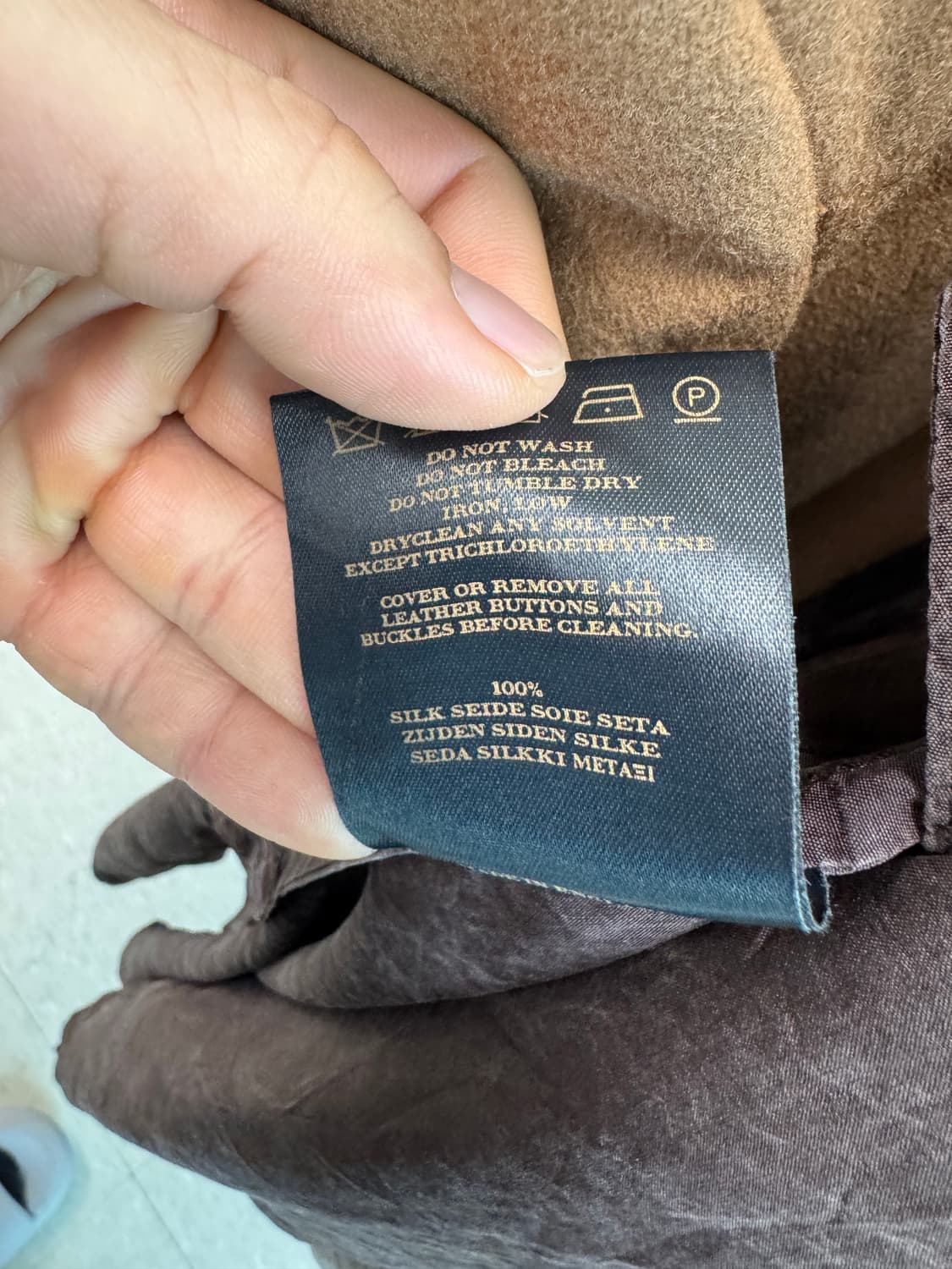 버버리 런던 남성 실크 트렌치 코트 48 R 상품이미지10