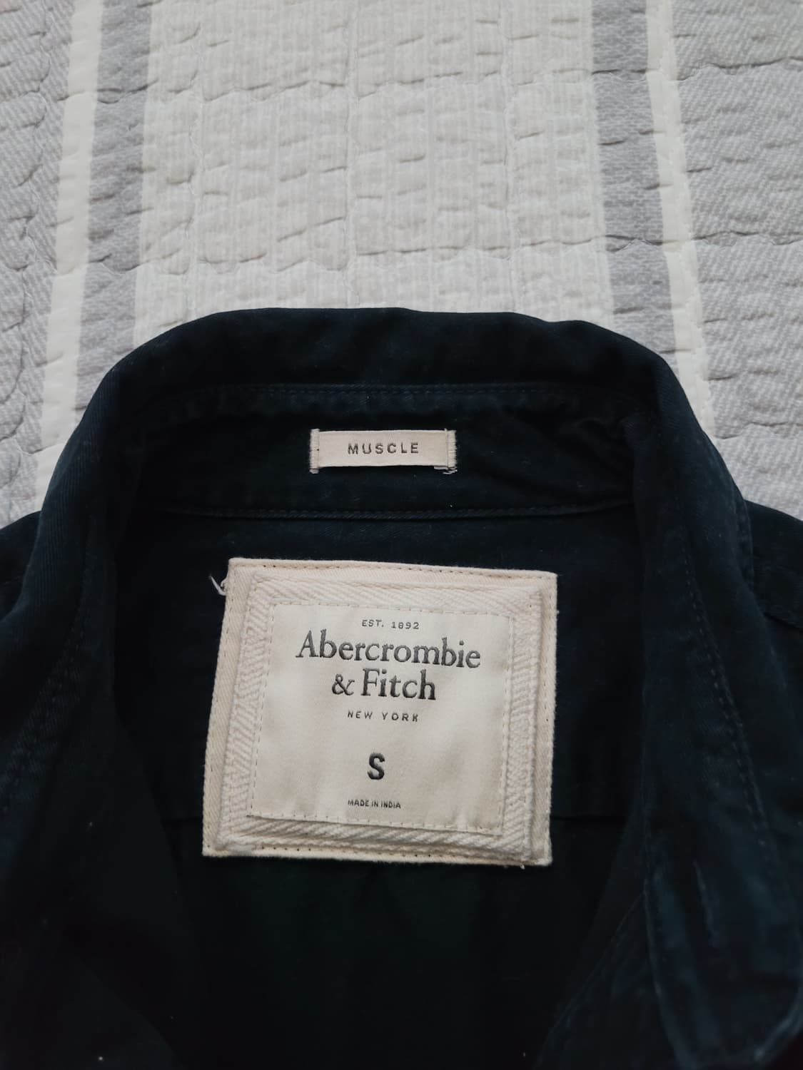 아베크롬비 Abercrombie 간절기 워크웨어 투포켓 셔츠남방 S 상품이미지4