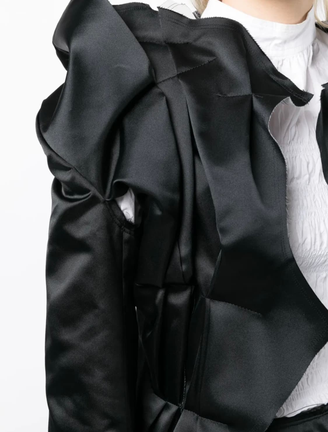 꼼데가르송 23FW 개더드 이펙트 레이어드 블레이저 재킷 상품이미지5