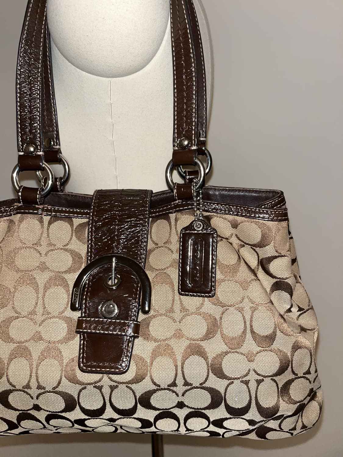 📦 Coach brown square Shoulder Bag 상품이미지6