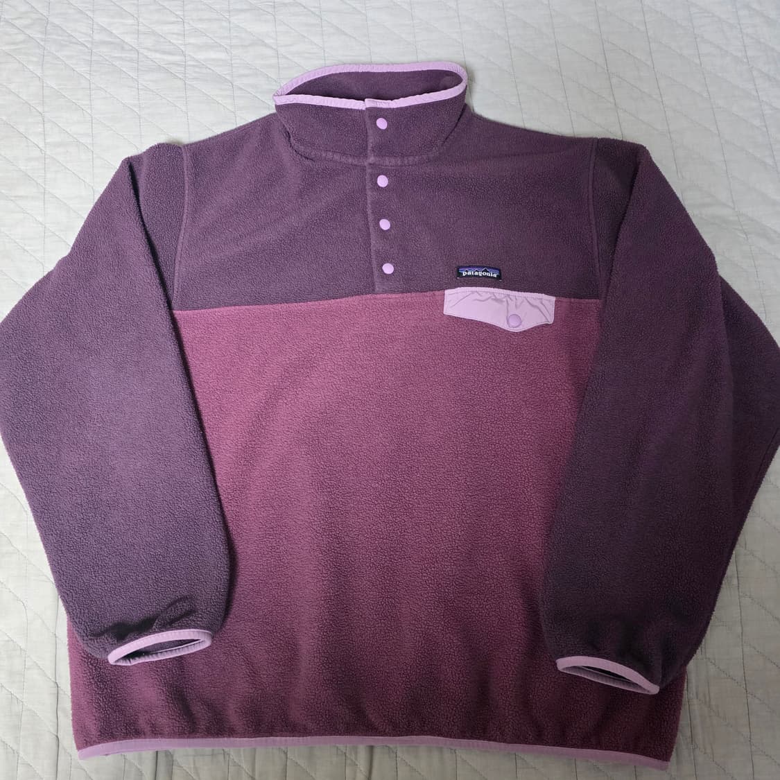 [XXL] 빈티지 파타고니아 신칠라 플리스 스냅 풀오버 버건디 상품이미지1