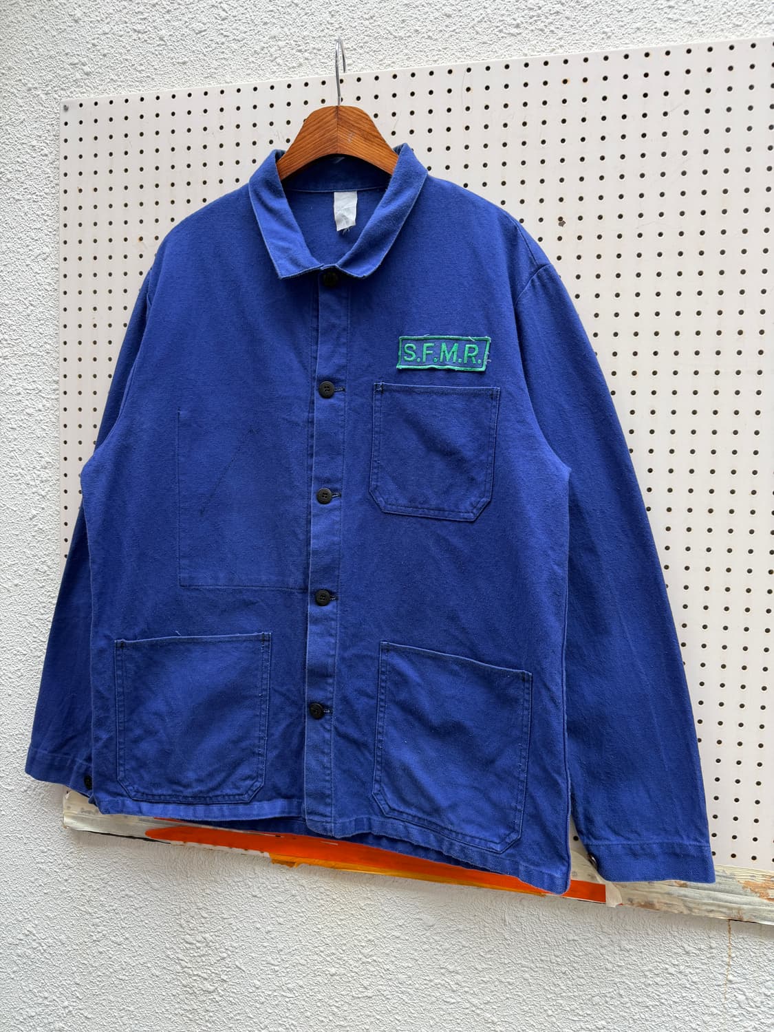 OLD VINTAGE NAVY BLUE FRENCH 프렌치워크자켓 상품이미지3