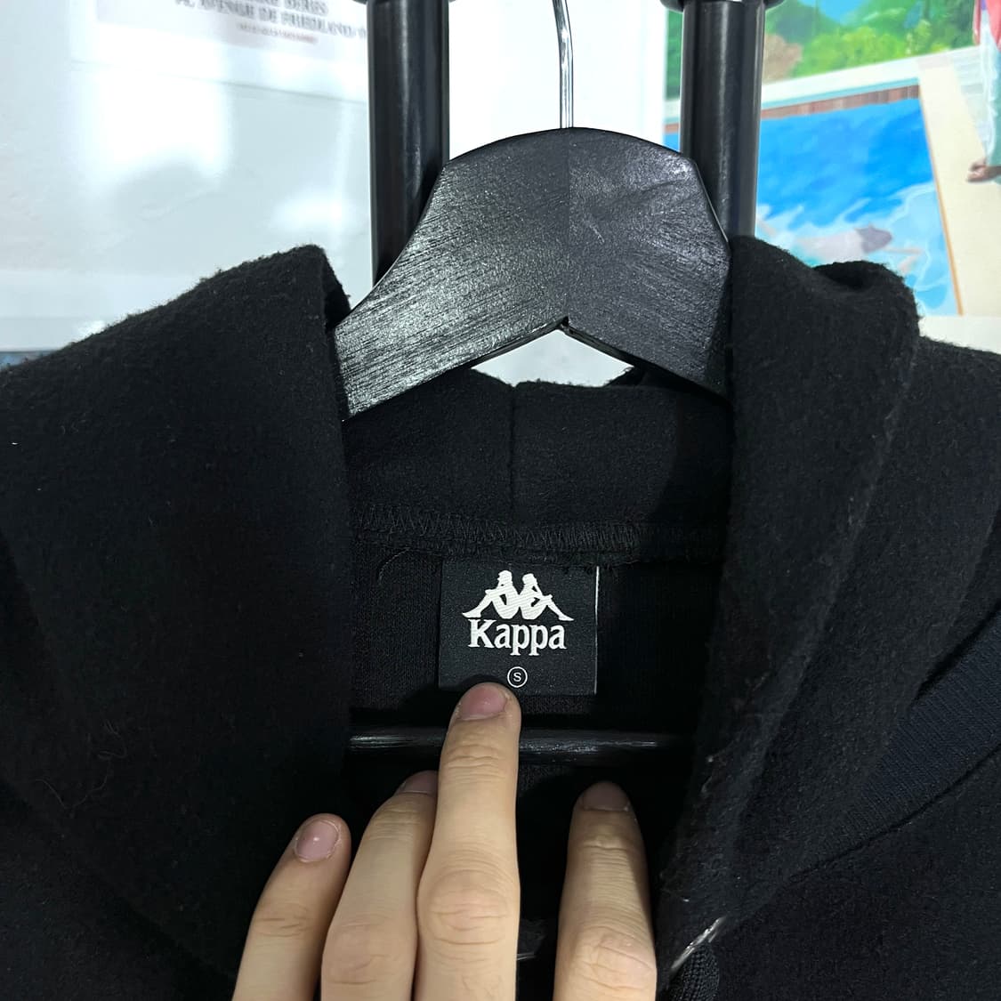 카파 자수 포인트 후리스 후드티 상품이미지5